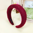 Autumn and winter new sponge headband womens simple solid color hairband candy color wide edge hairpinpicture13